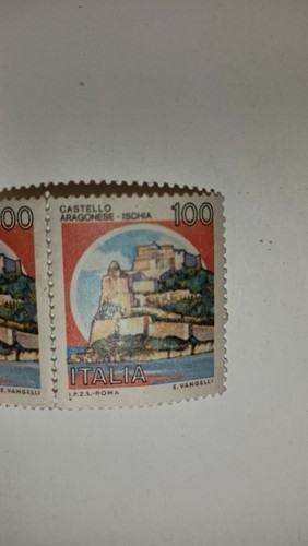 Francobollo castello aragonese - castello,
