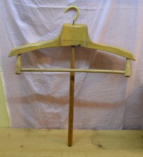 VECCHIA GRUCCIA APPENDIABITI DA ARMADIO IN LEGNO    [TI31]