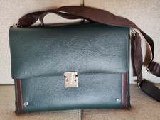 Borsa Vera Pelle Verde E