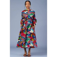 OULA Caftano in Abito Botanico