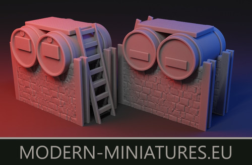 Miniature moderne serbatoi - x2,
