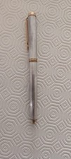 WATERMAN Stilografica made in France  ARGENTO MASSICCIO 925 PENNINO ORO -  USATA