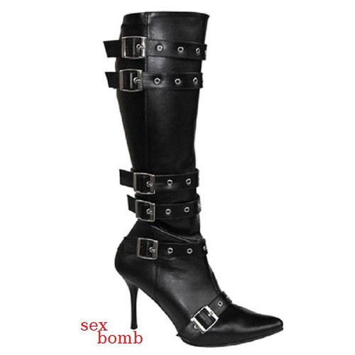 Sexy stivali tacco nero - stivali, 9