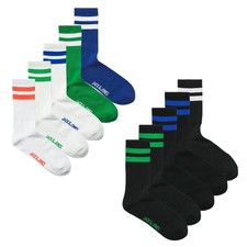 Jack&Jones Uomo Calzini da Tennis, 5er Pacco - Jacdehli Tennis 5 Pacco, One