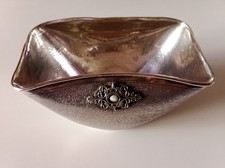 JATTE CIOTOLA ARGENTO 800 PUNZONATO PRIMA METÀ DEL '900 CON 2 TURCHESI