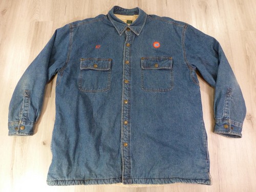 Giacca denim foderata sherpa