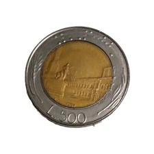 moneta da 500 lire Del 1987