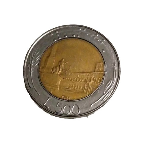 Moneta 500 lire - 500, 1987