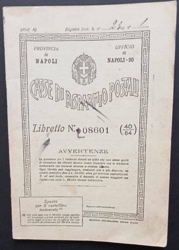 Libretto casse risparmio - casse,