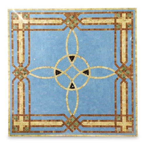 Tavolo con mosaici marmo - con,