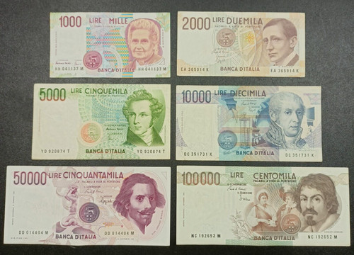 Banconote lire della - 6,