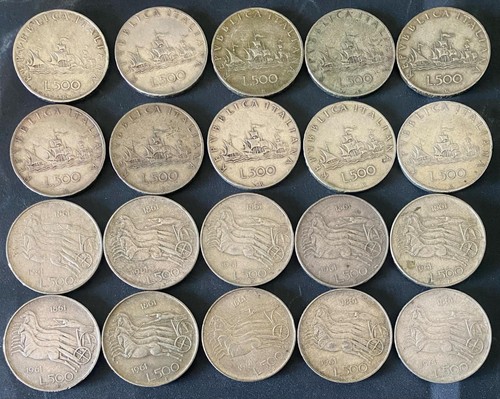 Lotto monete 500 - lotto,
