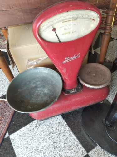 Bilancia 2piatti rossa berchel - bilancia,