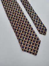 CRAVATTA LEONARD STUDIO MADE IN ITALY SETA TIE SILK SOIE KRAWATTE UOMO