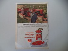 advertising Pubblicità 1967 POMODORI DE RICA e TRATTORE FIAT 411 R