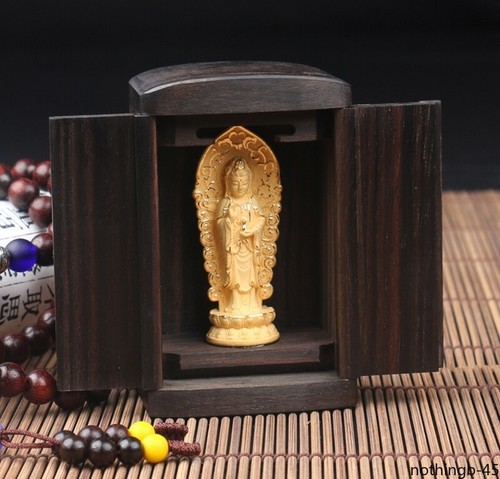 Portable mini ebony wood - wood, altar
