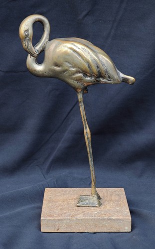 Scultura fenicottero in - fenicottero,