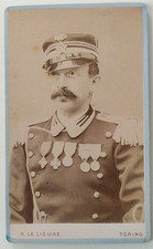 Militari Ufficiale di Cavalleria Demorra Domenico ? foto cdv  Le Lieure 1871 ca.