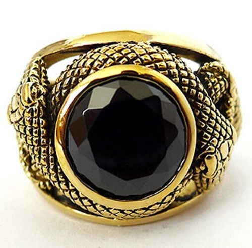 Anello uomo serpente nero - anello,