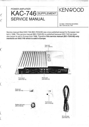 Manuale servizio per - manuale, di