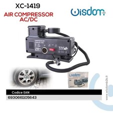 Compressore Aria AC/DC 250PSI  XC-1419 12V 220V per Auto Casa Pneumatici wis