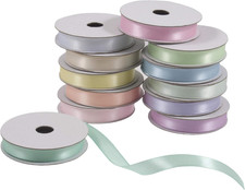 12 Rotoli Di Nastro Di Raso Da