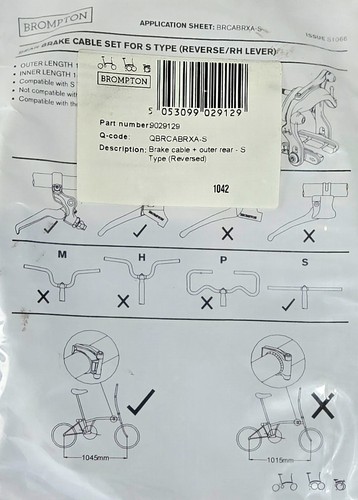 Set cavi freno posteriori