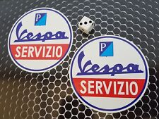 Adesivi Vespa Servizio x2 90mm