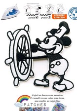 patch Mickey Mouse Topolino toppa termoadesiva iron on Disney Steamboat Willie
