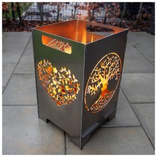 Bidone fuoco braciere cestello