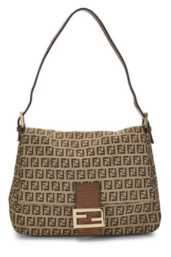 Fendi brown zucchino canvas - brown,