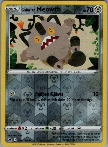 Galarian meowth reverse - galarian,