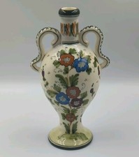 Vaso brocca ceramica italiana floreale dipinto a mano Cucchi Maraca vintage