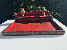 Antico Altarino Ligneo Tibetano Domestico. Tibet.