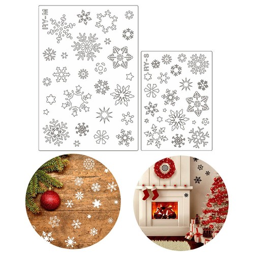 Modello quadro fiocco neve - quadro, di