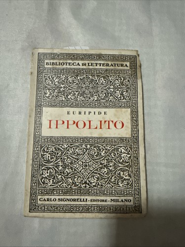 Euripide ippolito giovanni - euripide,