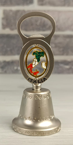 Italia campanella in metallo - italia,
