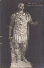 CARTOLINA  ROMA LAZIO GIULIO CESARE MUSEO CAPITOLINO STORIA NON VIAGGIATA