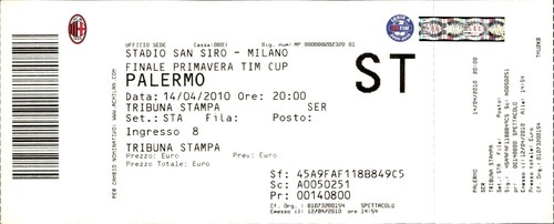 Biglietto stadio finale - stadio,