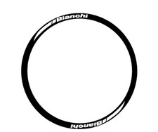 adesivi cerchi bici - 8  adesivi Bianchi - H 2 cm  raggio cerchio 61 cm