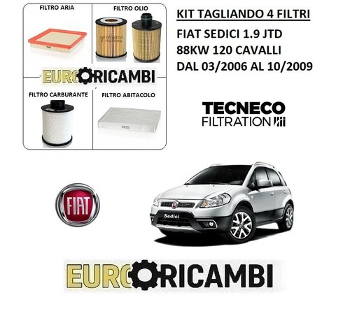Kit tagliando filtri tecneco - tagliando,