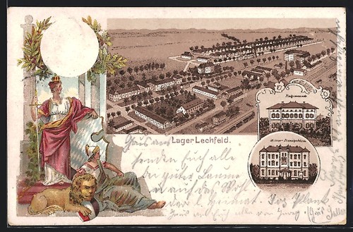 Litografia lager lechfeld - litografia,
