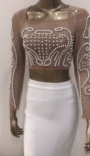 due pezzi elegante sera lusso glitter