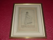 Incisione Antica Diario Signore E Modalità Parigi 1809 Parrucchiere Ninon French