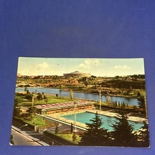 ROMA EUR PISCINA DELLE ROSE IL LAGO PALAZZO DELLO SPORT - CARTOLINA - A COLORI