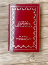 CARTIER certificato GARANZIA 1995  - Montres Tank Française