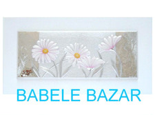 QUADRO ARGENTO cm40x16 FIORI