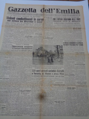 Gazzetta dell emilia agosto - dell'emilia,