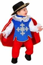 COSTUME VESTITO DI CARNEVALE MOSCHETTIERE 10/12 MESI PEGASUS 5050