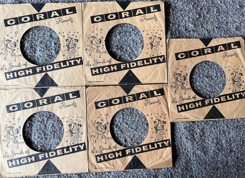 Lot coral records orig - coral,